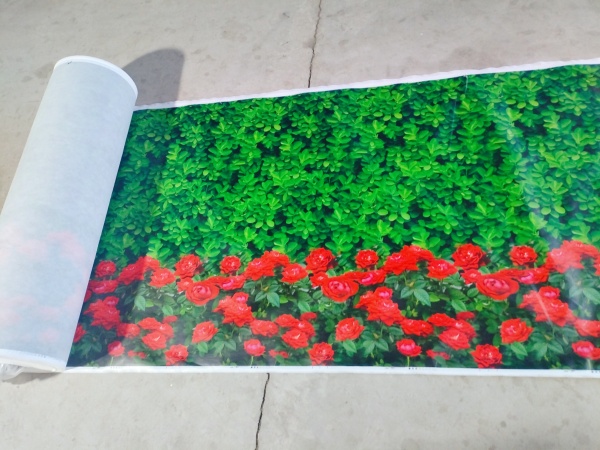 河北石家庄园林工程绿化印花防寒布,透气保温保湿防冻防护材