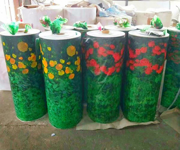 青岛市绿化无纺布厂生产印花防寒布